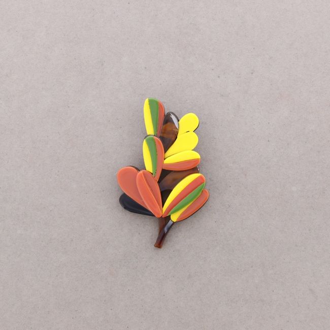 BROCHE RAMA RESINA