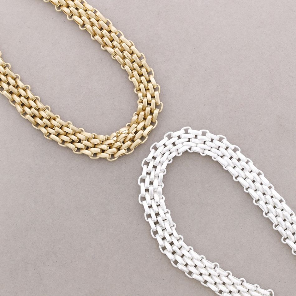 GARGANTILLA CADENAS ESLABONES METAL