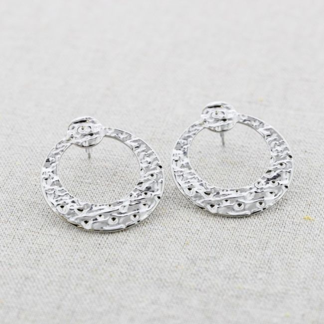 PENDIENTES ACERO ANILLA REMACHE