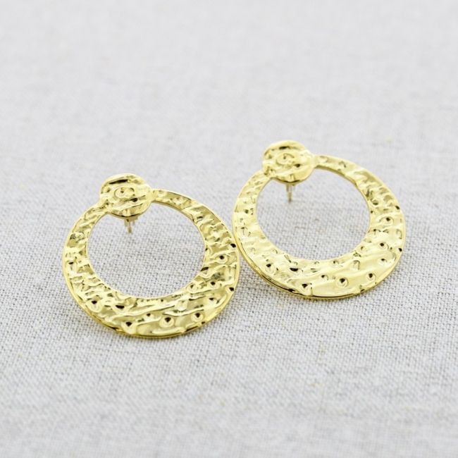 PENDIENTES ACERO ANILLA REMACHE