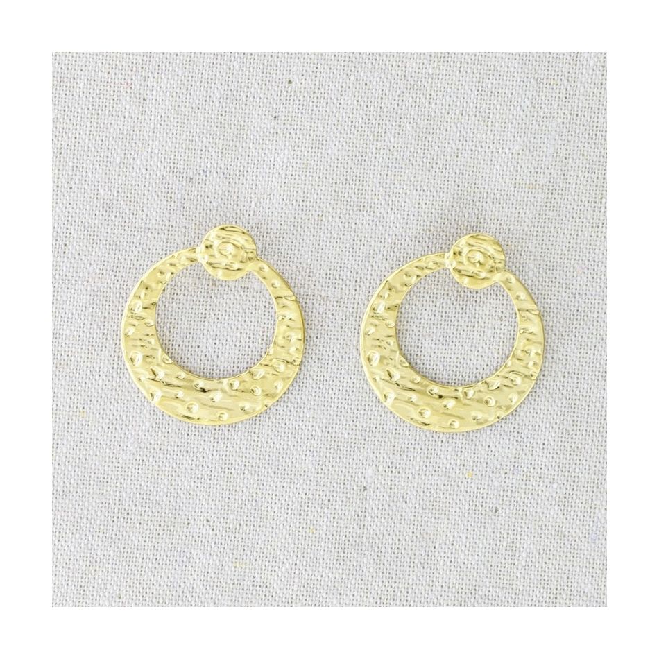 PENDIENTES ACERO ANILLA REMACHE