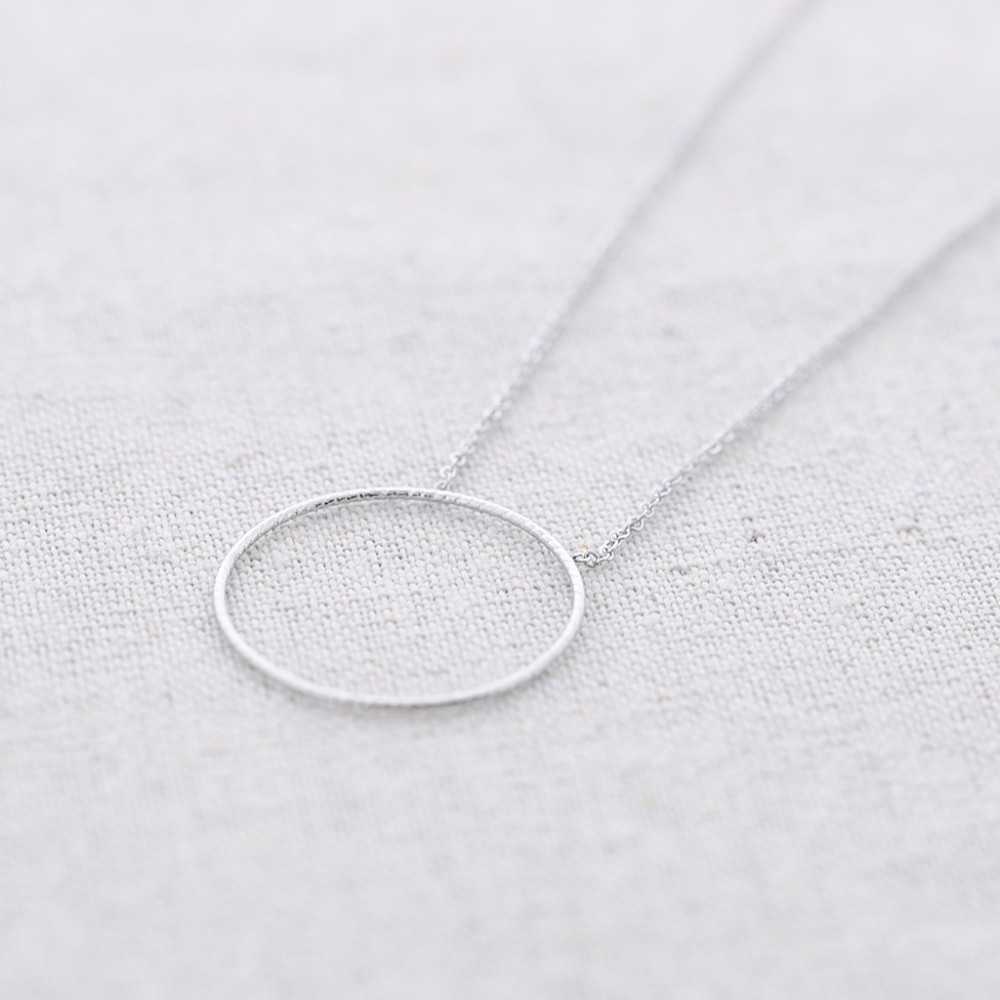 DRAWING RING STEEL SHORT NECKLACE