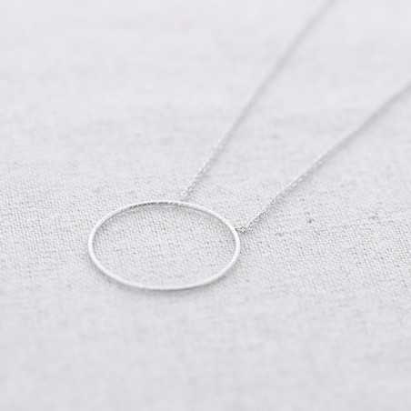 DRAWING RING STEEL SHORT NECKLACE