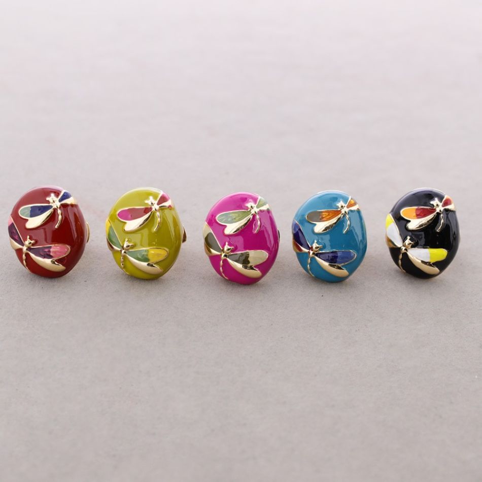 ANILLO ELÁSTICO LIBÉLULA ESMALTE