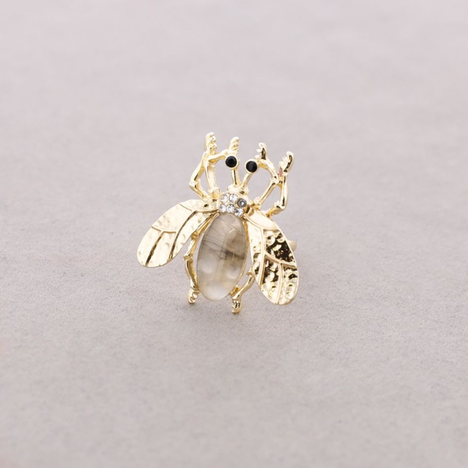 ADJUSTABLE INSECT METAL RESIN RING