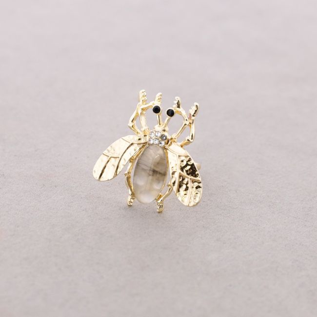 ADJUSTABLE INSECT METAL RESIN RING