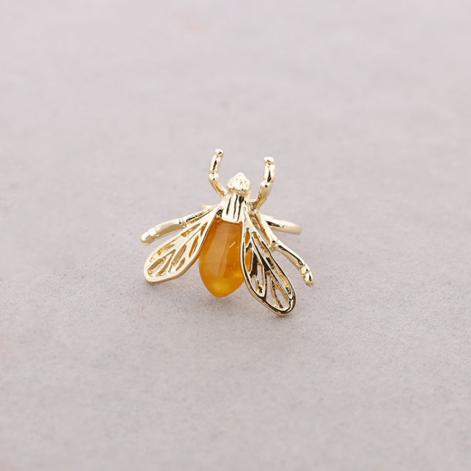 ADJUSTABLE INSECT METAL RESIN RING