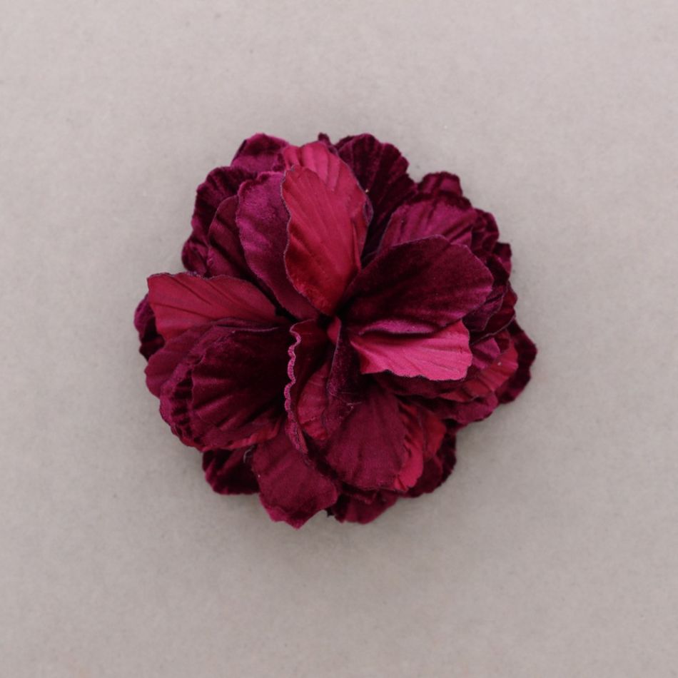 FABRIC FLOWER BROOCH 16CM