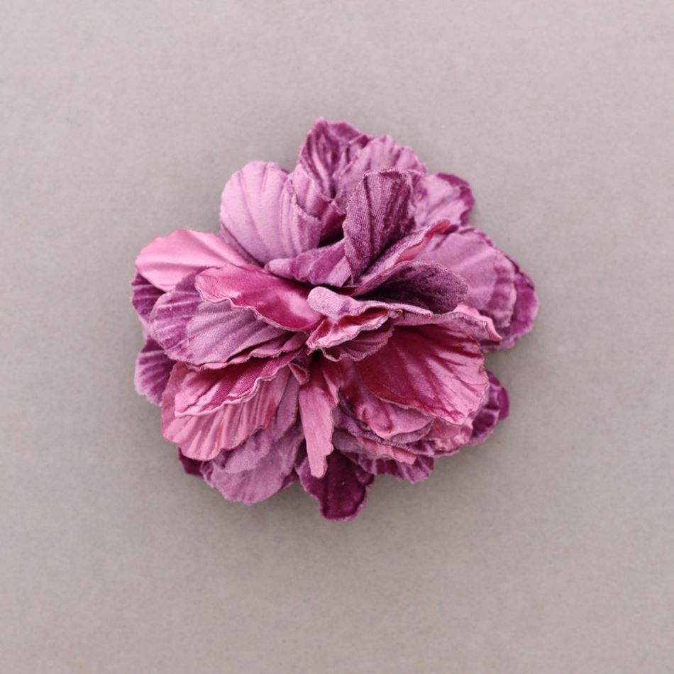 BROCHE FLOR TELA 16CM