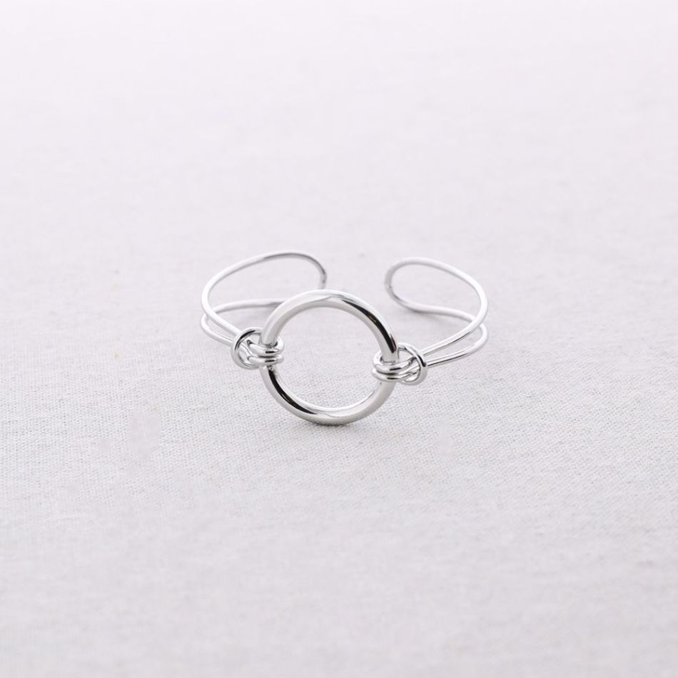 ADJUSTABLE STEEL RING BRACELET