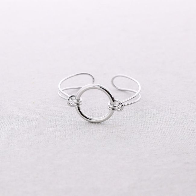 ADJUSTABLE STEEL RING BRACELET