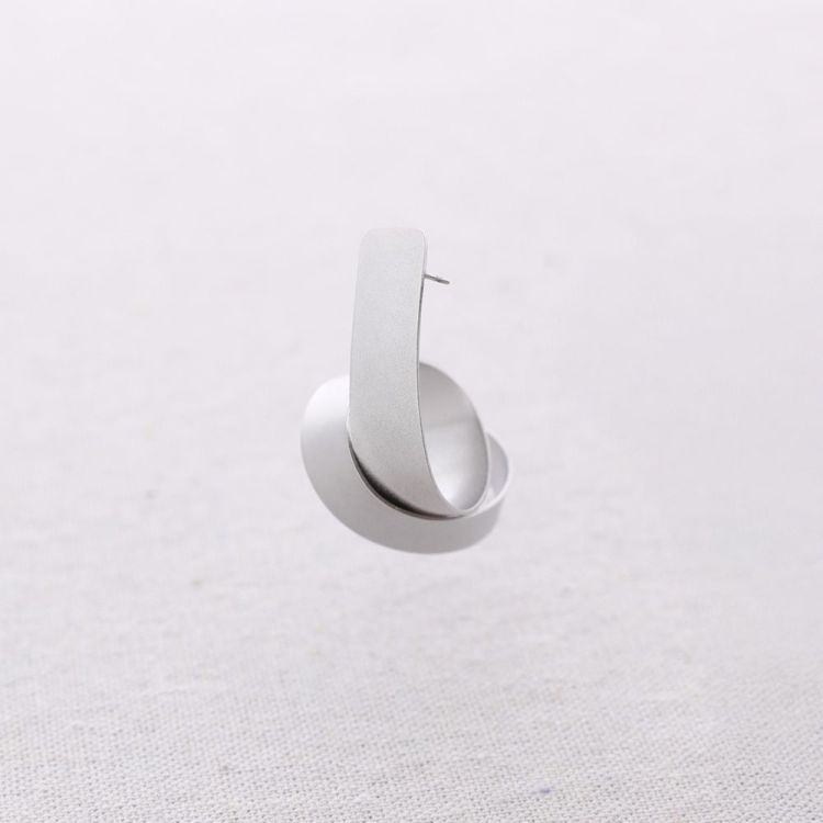 PENDIENTES ACERO ESPIRAL
