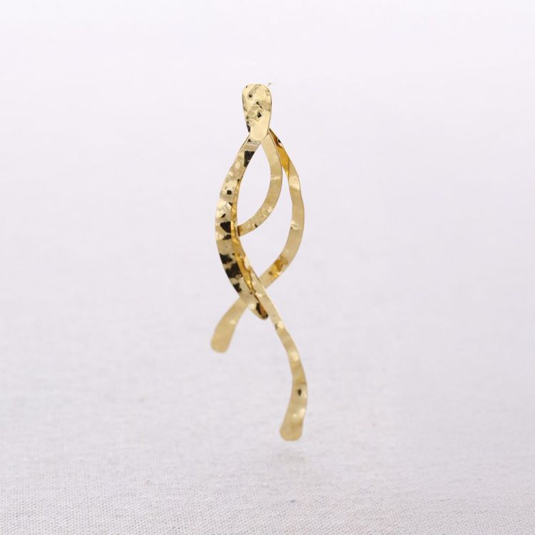 PENDIENTES ACERO TIRAS COLGANTES