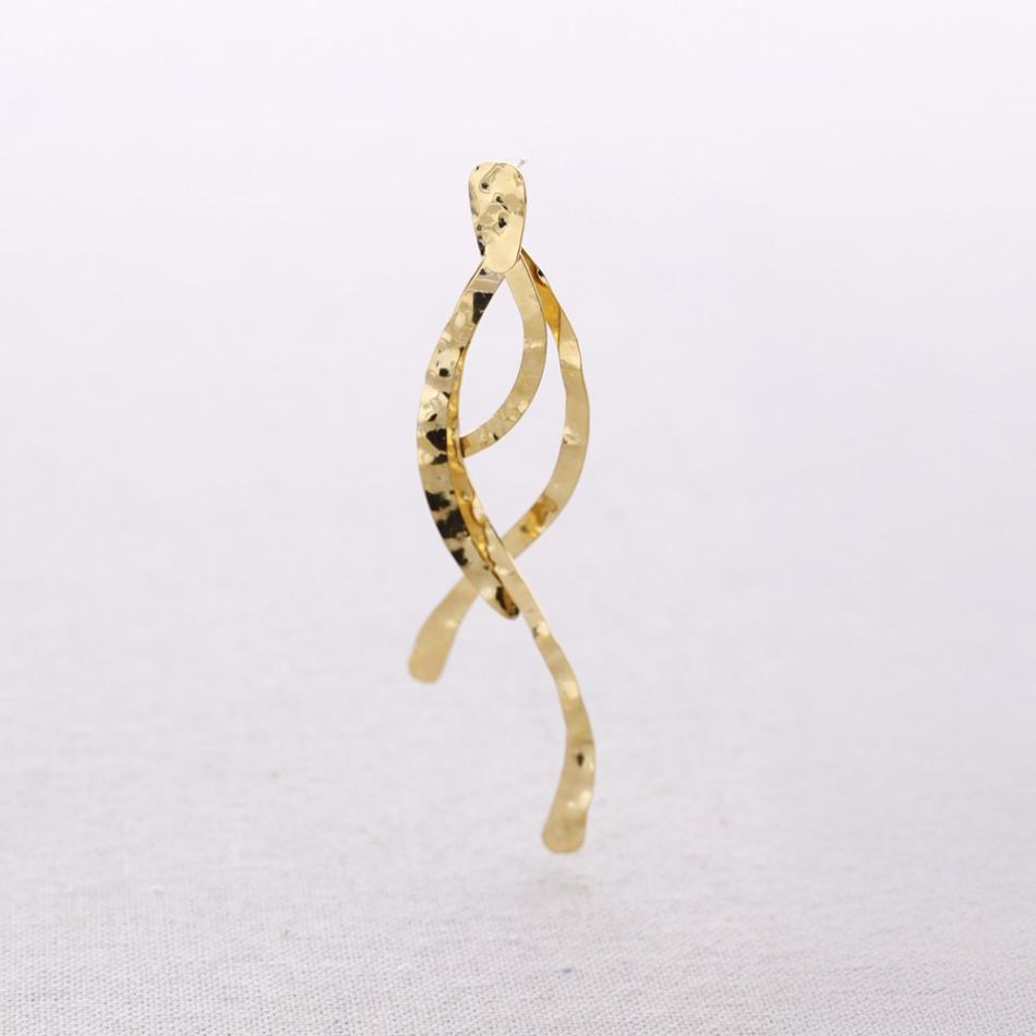 PENDIENTES ACERO TIRAS COLGANTES