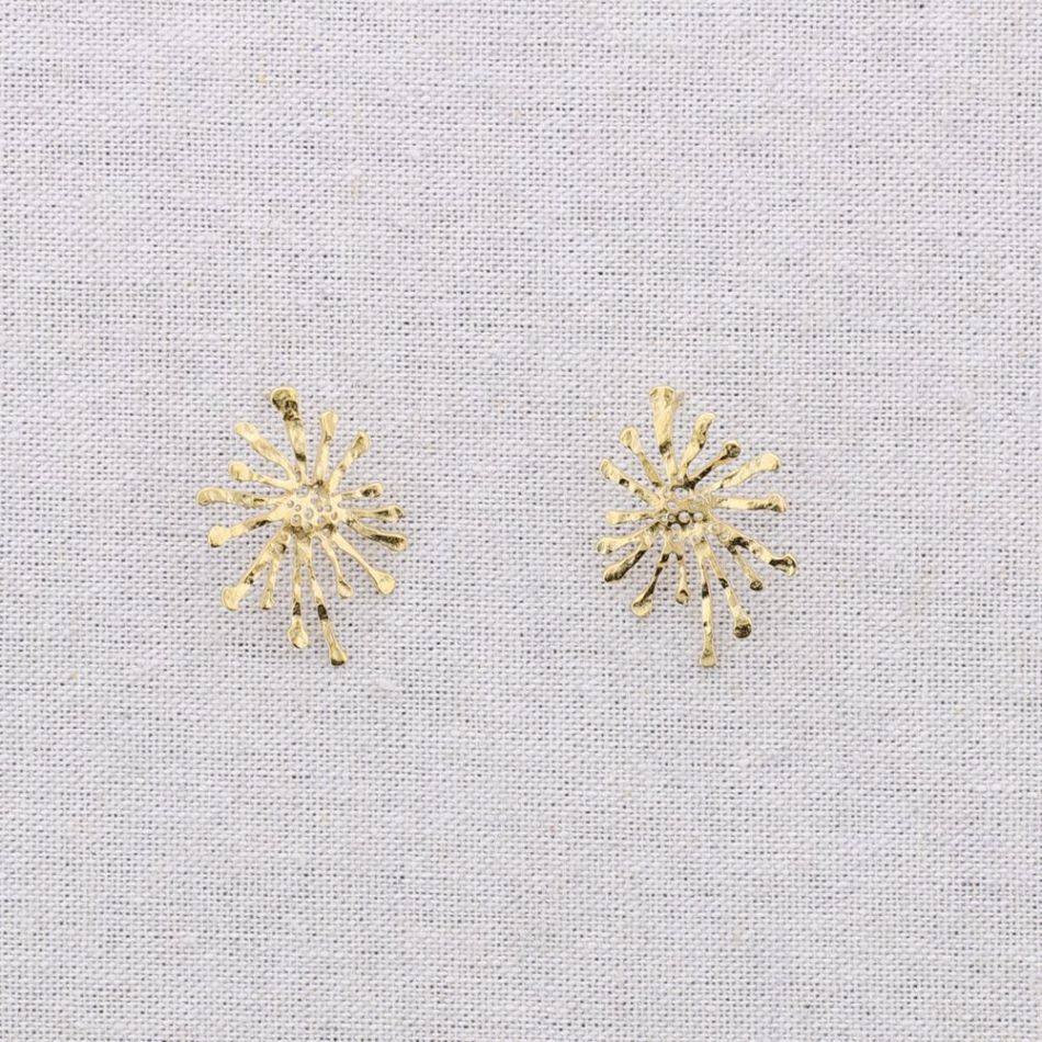 PENDIENTES PRESIÓN ACERO FLOR