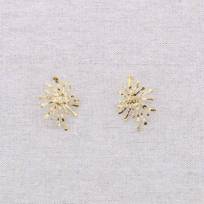 PENDIENTES PRESIÓN ACERO FLOR