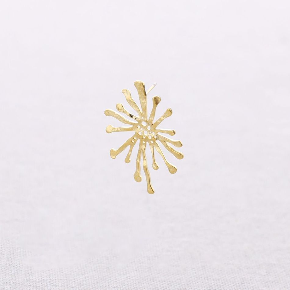 PENDIENTES PRESIÓN ACERO FLOR