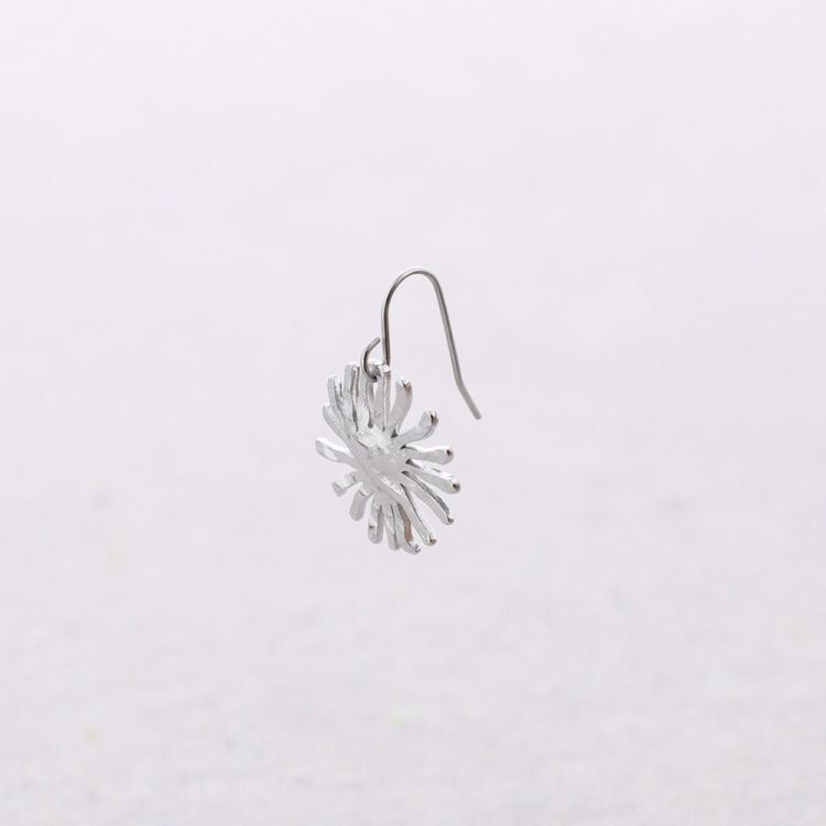 PENDIENTES ACERO COLGANTE FLOR