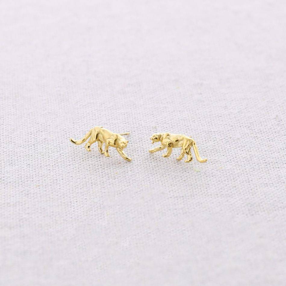 PENDIENTES PRESIÓN ACERO LEOPARDO