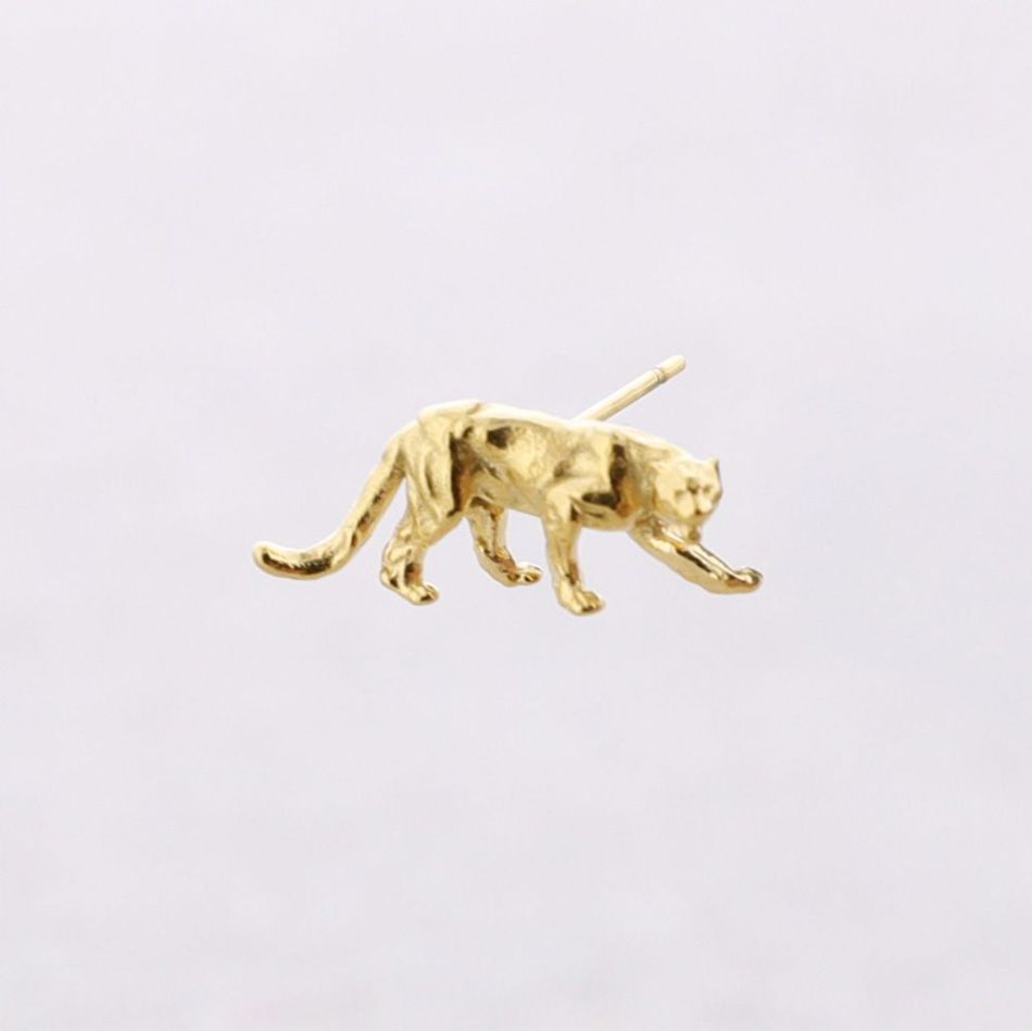PENDIENTES PRESIÓN ACERO LEOPARDO