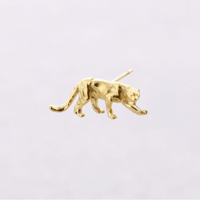PENDIENTES PRESIÓN ACERO LEOPARDO