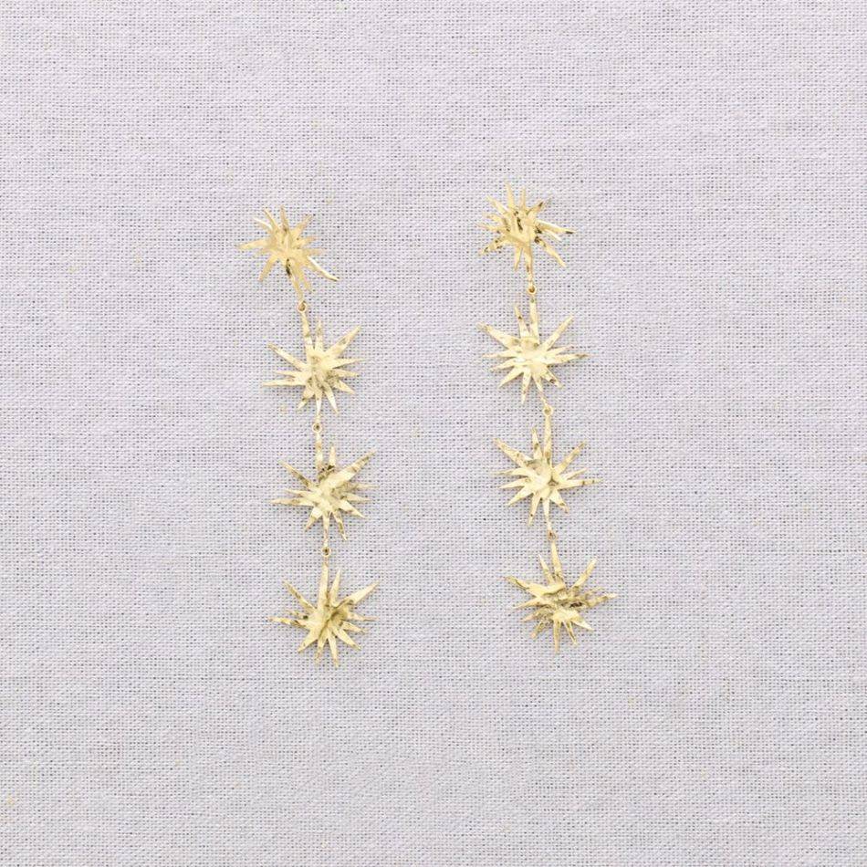PENDIENTES ACERO COLGANTE CHISPAS