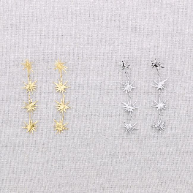 PENDIENTES ACERO COLGANTE CHISPAS