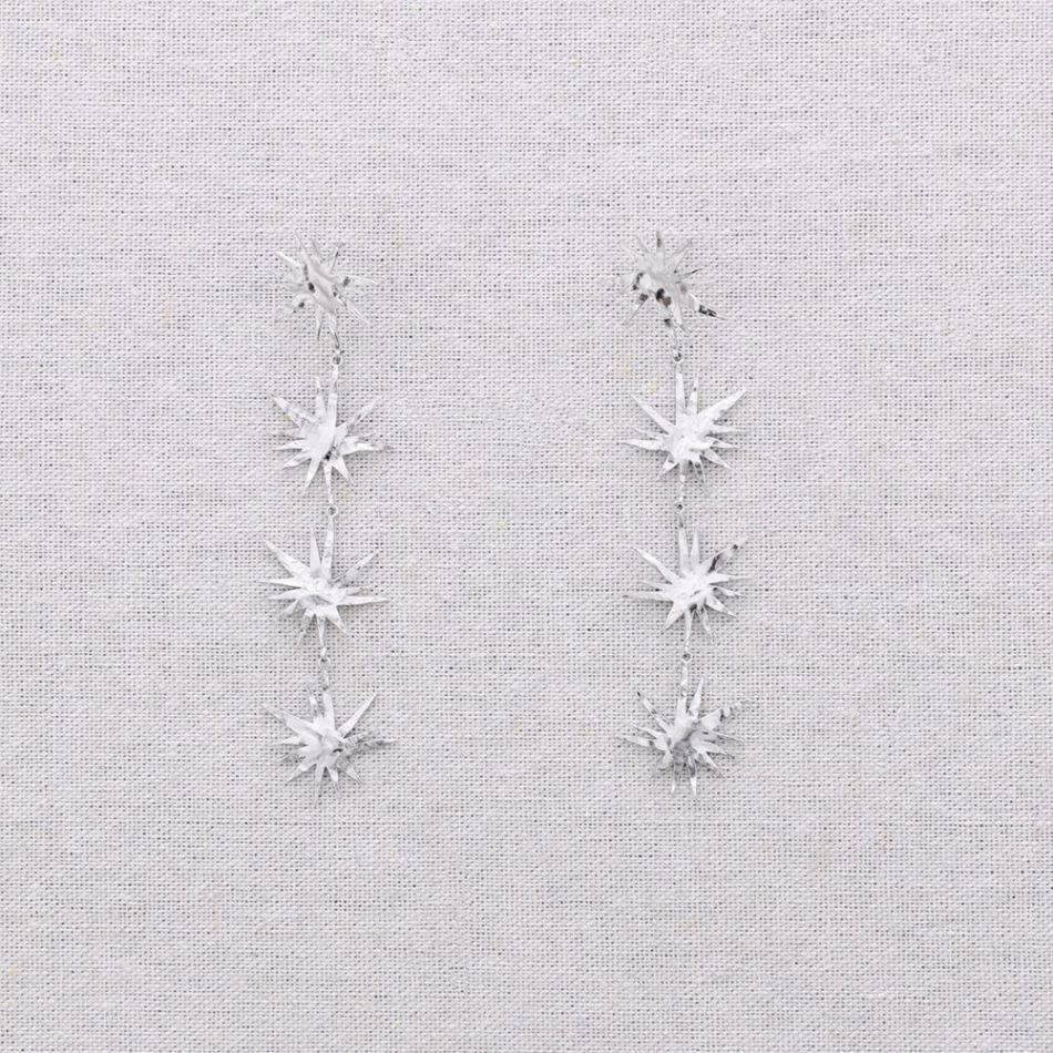 PENDIENTES ACERO COLGANTE CHISPAS