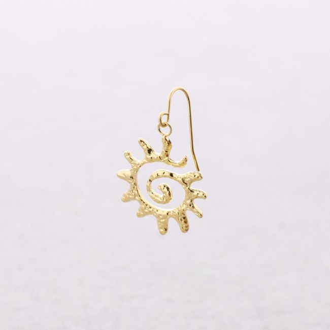 PENDIENTES ACERO COLGANTE SOL