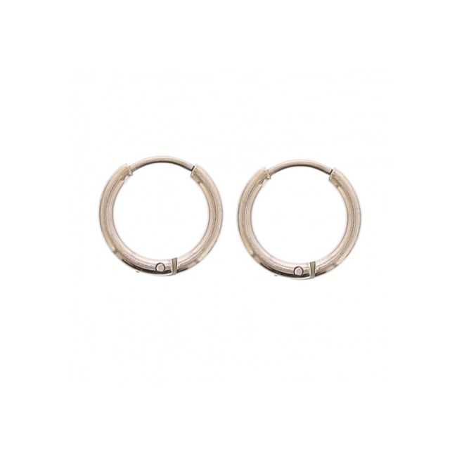 STEEL HOOP EARRINGS