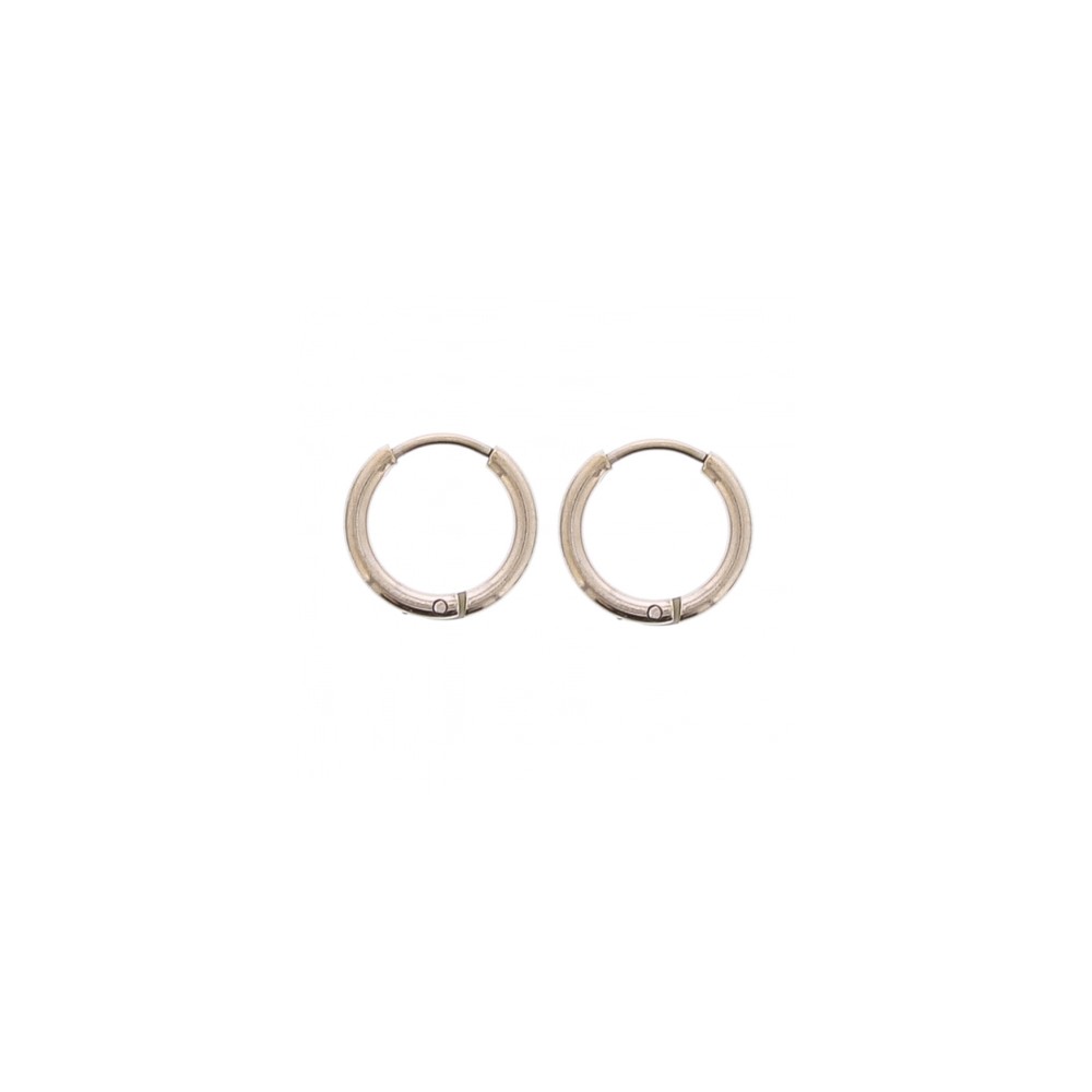 STEEL HOOP EARRINGS