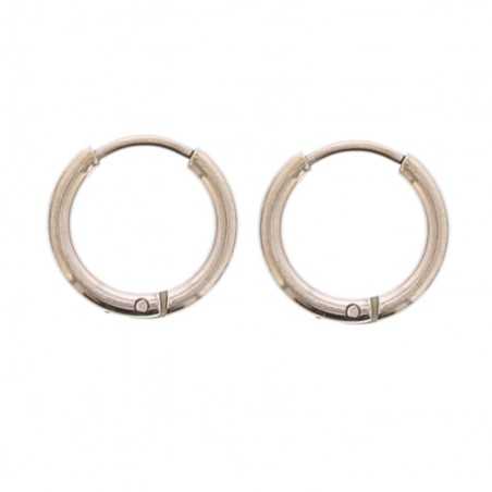 STEEL HOOP EARRINGS