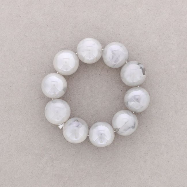 ELASTIC BRACELET WITH RESIN BEADS