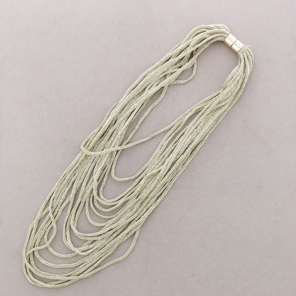 COLLAR LARGO IMÁN MULTI MALLA
