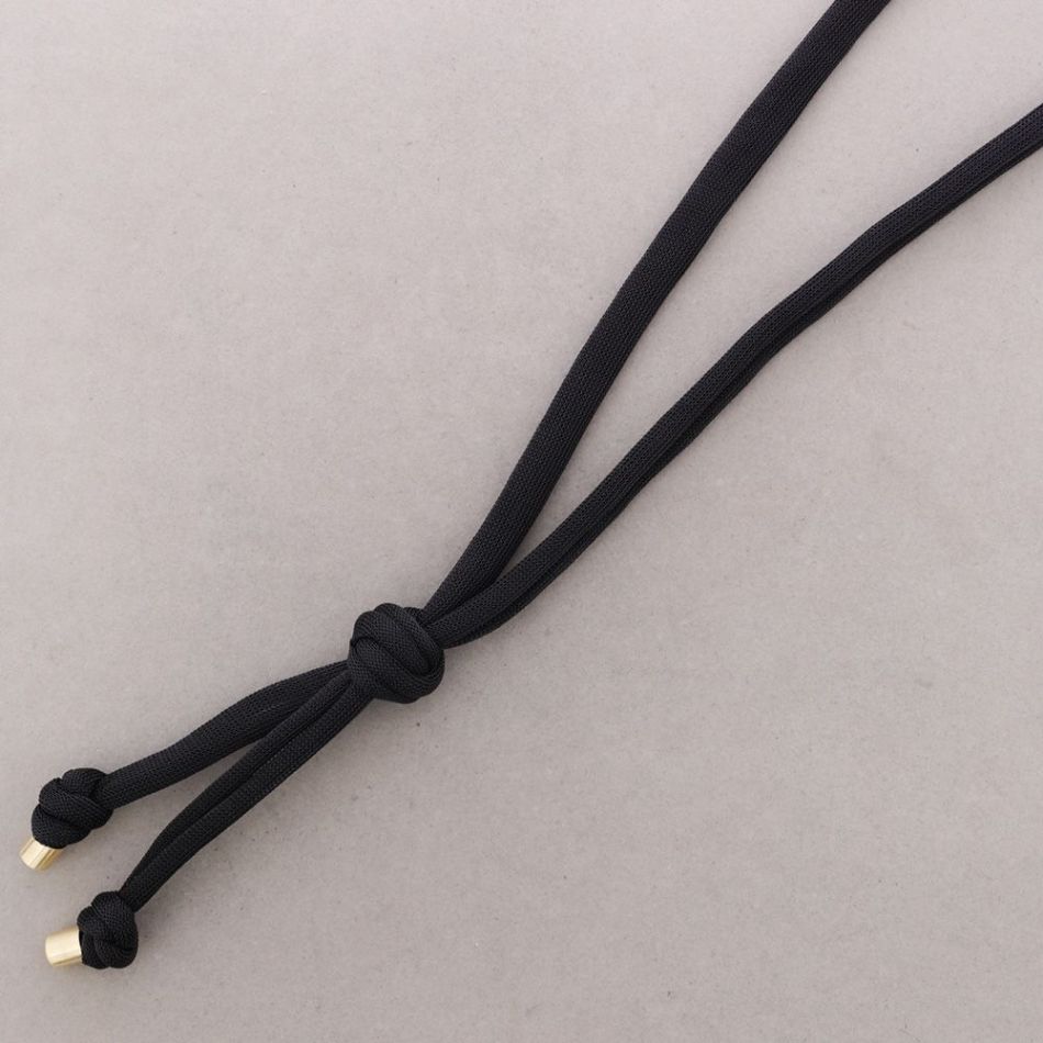 LONG MESH KNOT NECKLACE