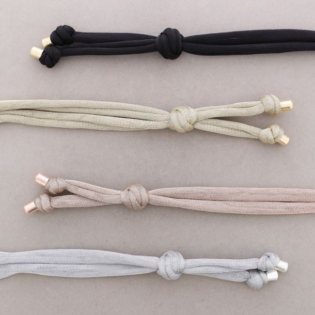 LONG MESH KNOT NECKLACE
