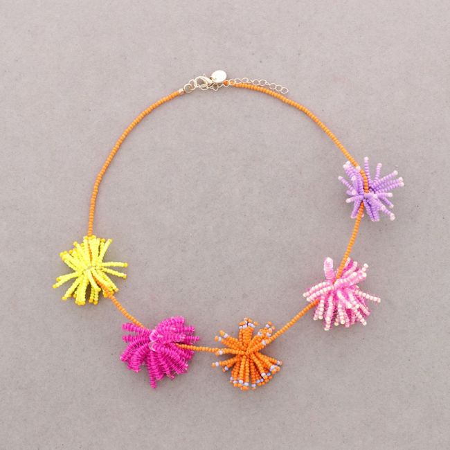 POMPOM BEADS CHOKER