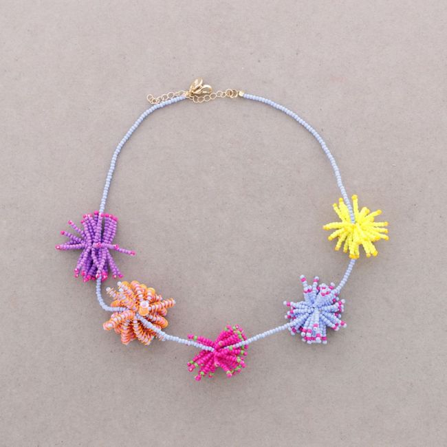 POMPOM BEADS CHOKER