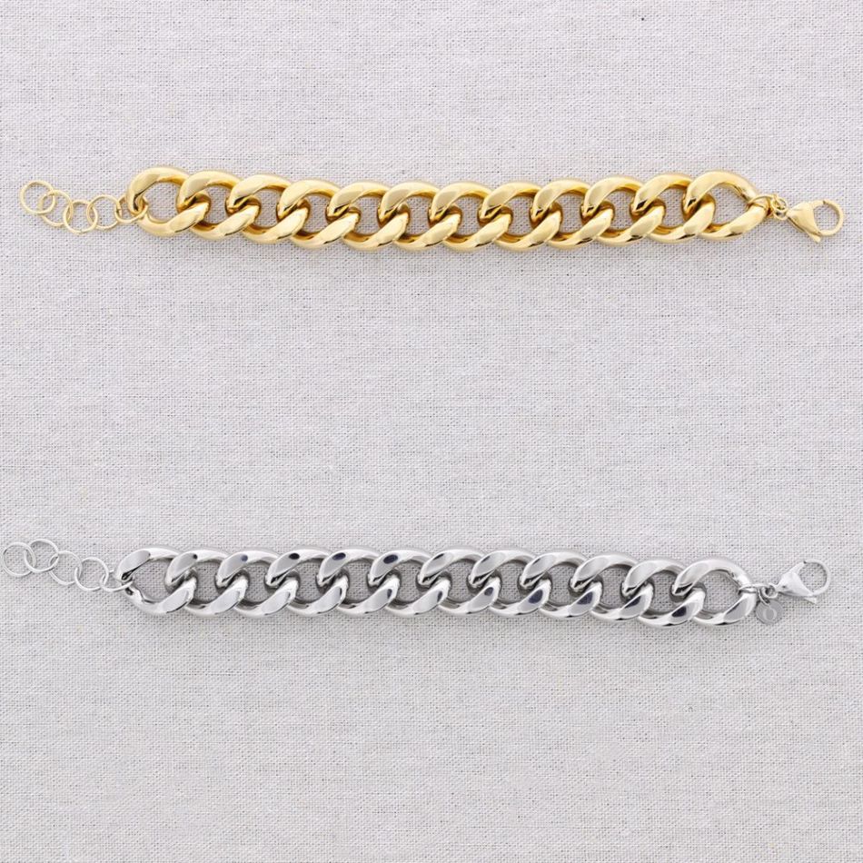 STEEL CHAIN LINK BRACELET