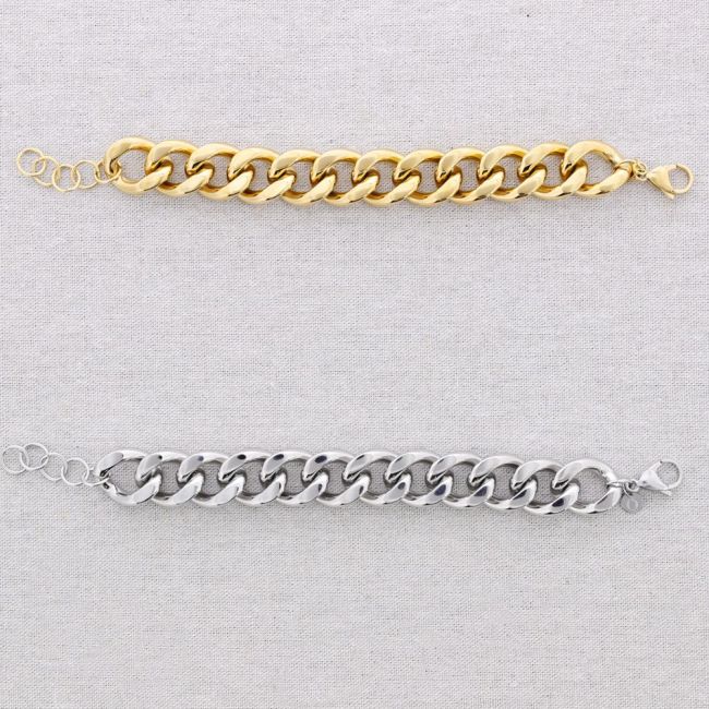 STEEL CHAIN LINK BRACELET