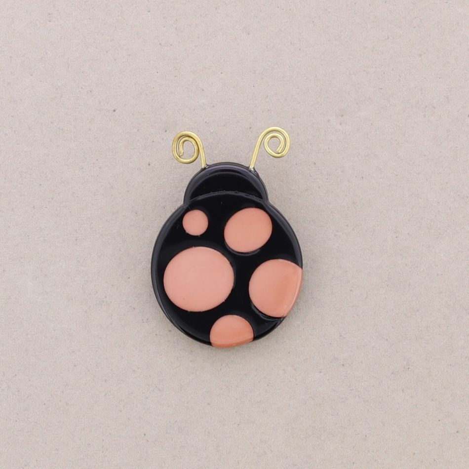RESIN LADYBIRD BROOCH