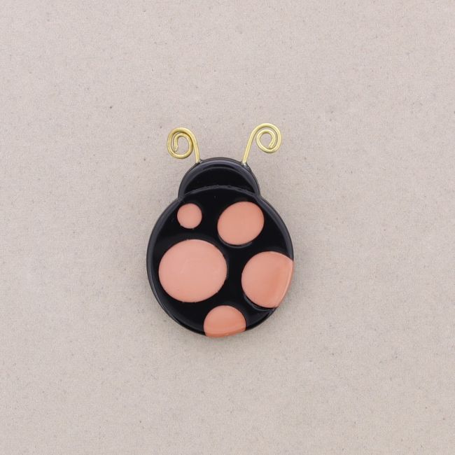 RESIN LADYBIRD BROOCH