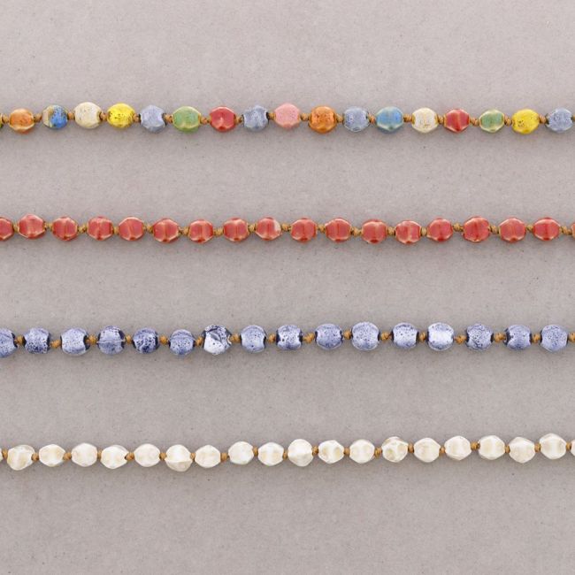 IRREGULAR BEAD CERAMIC CHOKER