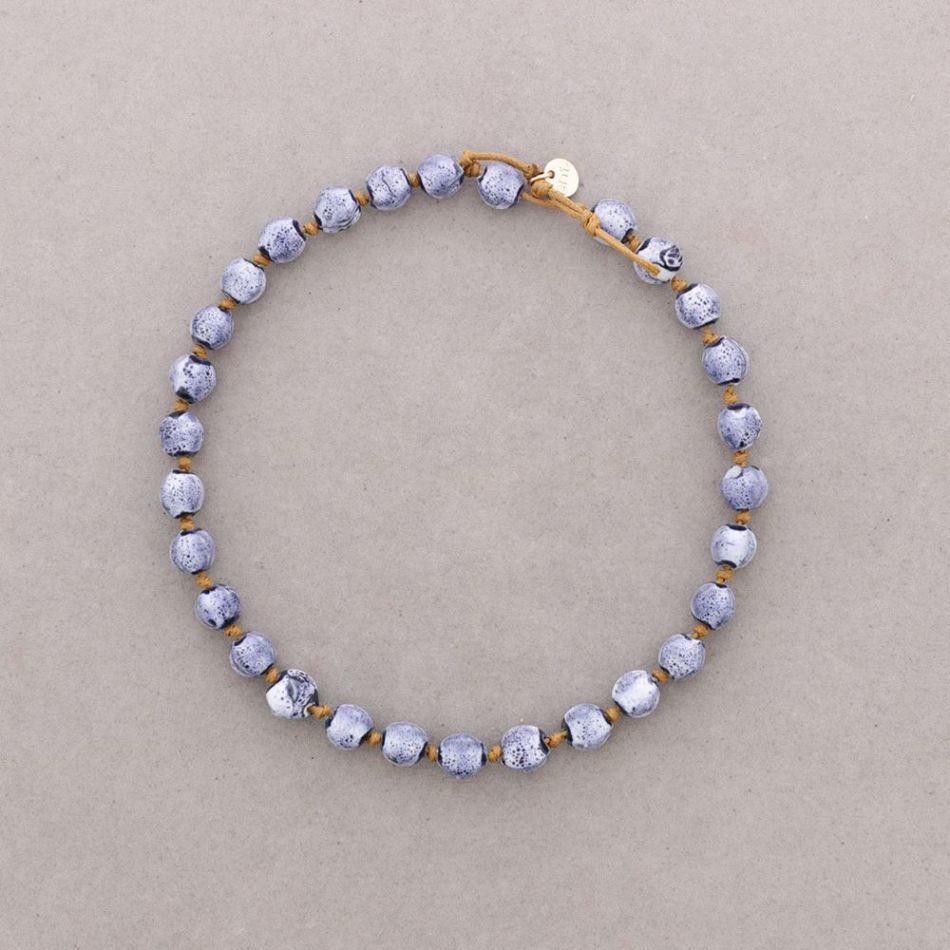 IRREGULAR BEAD CERAMIC CHOKER