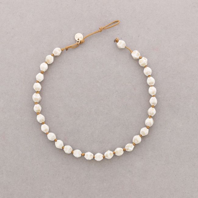 IRREGULAR BEAD CERAMIC CHOKER