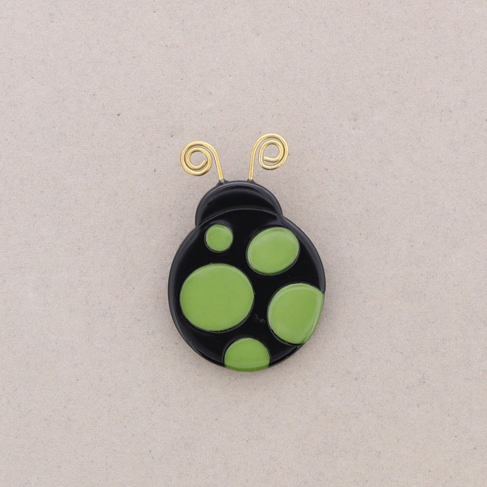RESIN LADYBIRD BROOCH