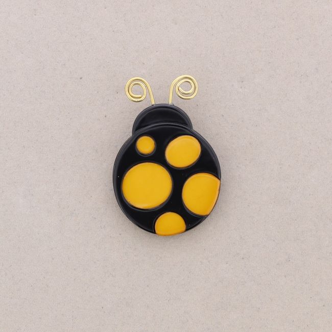 RESIN LADYBIRD BROOCH