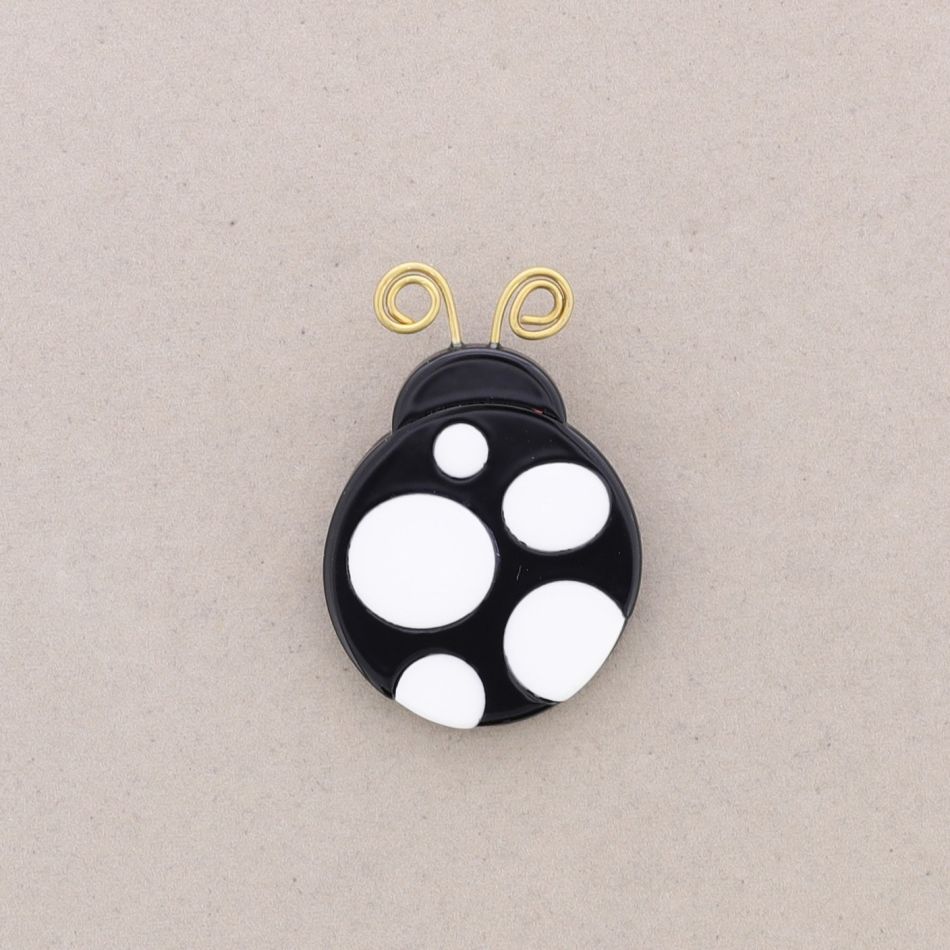 RESIN LADYBIRD BROOCH