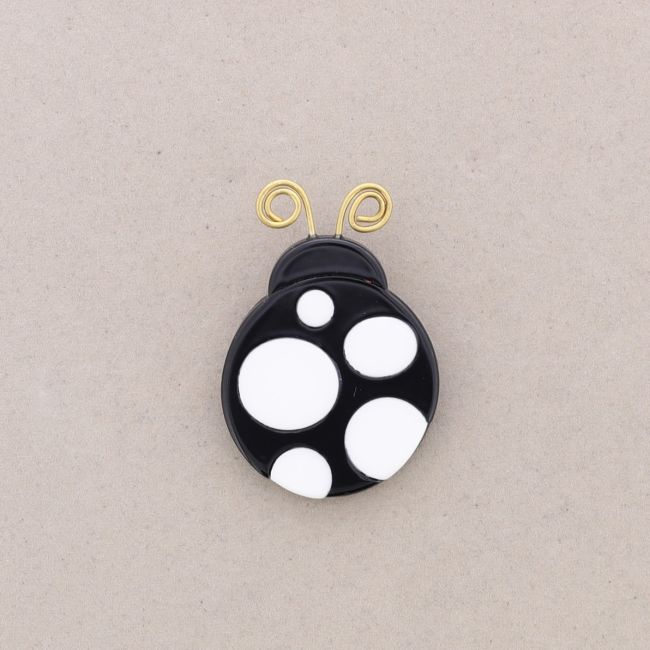 RESIN LADYBIRD BROOCH