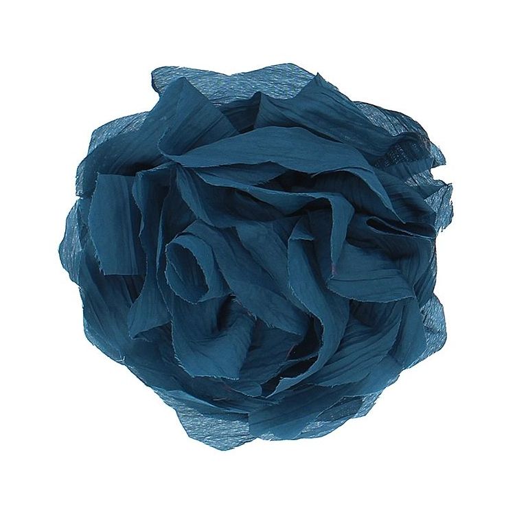 BROCHE FLOR TELA FRUNCIDA 17CM